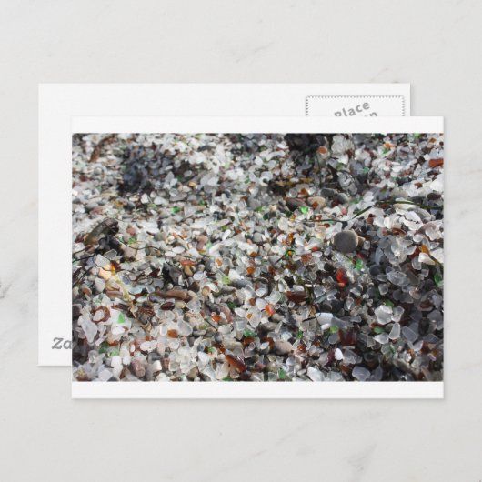 Meerglas Postkarte (Vorne/Hinten)