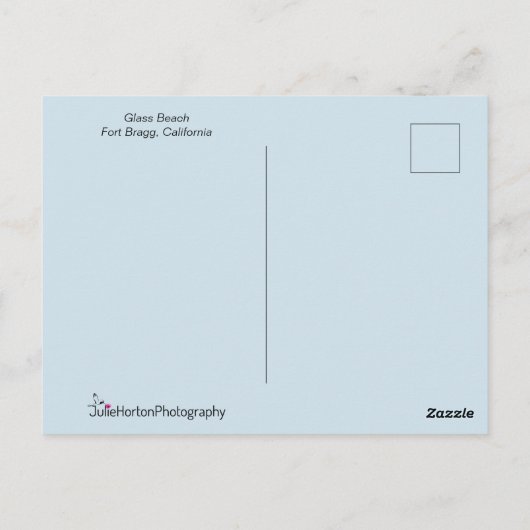 Meerglas Postkarte (Rückseite)