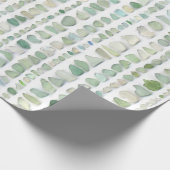 Meerglasstreifen Geschenkpapier (Ecke)