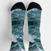 Meergrün | Benutzerdefinierter Name Socken (Oben)