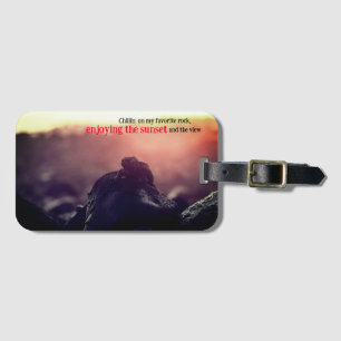 Meeriguana-Sonnenbäder Gepäckanhänger