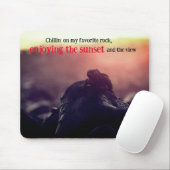 Meeriguana-Sonnenbäder Mousepad (Mit Mouse)