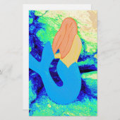 Meerjungdesign Briefpapier (Vorne/Hinten)