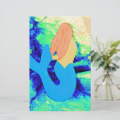 Meerjungdesign Briefpapier (Stehend Vorderseite)