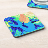 Meerjungdesign Getränkeuntersetzer (Linke Seite)