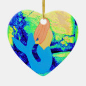 Meerjungdesign Keramikornament (Vorne)