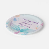 Meerjungdusche Starfish Muschel unter Wasser B Pappteller (Schrägansicht)