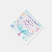 Meerjungdusche Starfish Muschel unter Wasser B Serviette (Ecke)