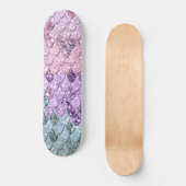Meerjungenskala mit Unicorn Girls Glitzer #1 Skateboard (Vorderseite)