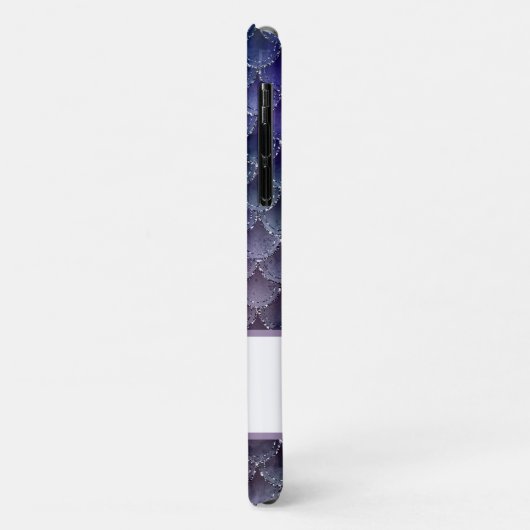 *~* Meerjungenskala Silver Glitzer Rosa Aquamarine Case-Mate iPhone Hülle (Hinten/Links)