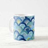 Meerjungenskala und Meeresglaswaves Tasse (Vorderseite Links)