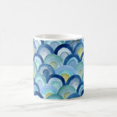 Meerjungenskala und Meeresglaswaves Tasse (Mittel)