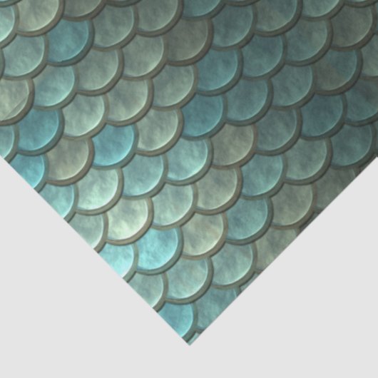 Meerjungenskales Decoupage Aqua 2 Seidenpapier (Ausschnitt)