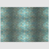 Meerjungenskales Decoupage Aqua 2 Seidenpapier (Vorderseite)