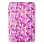 Meerjungenskales, Violet, Amethyst und Korallen Badematte (Vorderseite Vertikal)