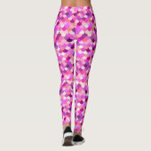 Meerjungenskales, Violet, Amethyst und Korallen Leggings (Rückseite)