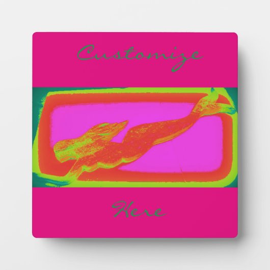 Meerjungentauchen Fotoplatte (Vorderseite)