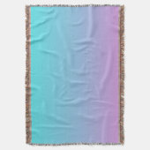 Meerjungfarben Farbverlauf lila rosa Aqua ombre Decke (Vorderseite Vertikal)