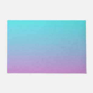 Meerjungfarben Farbverlauf lila rosa Aqua ombre Fußmatte