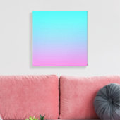 Meerjungfarben Farbverlauf lila rosa Aqua ombre Leinwanddruck (Insitu (Wohnzimmer))