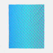 Meerjungfernmuster in Aqua Blue und Lila Fleecedecke (Vorderseite)