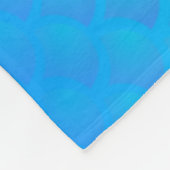 Meerjungfernmuster in Aqua Blue und Lila Fleecedecke (Ecke)