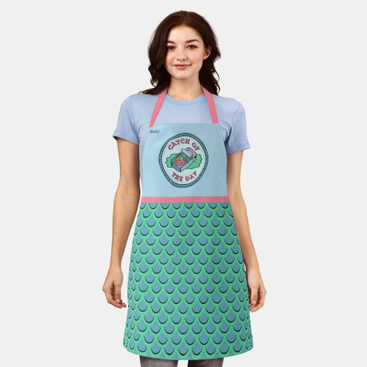 Meerjungfisch Schürze (Getragen)