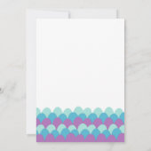 Meerjungfisch Twins Babydusche Einladung (Rückseite)