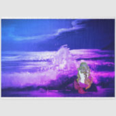 Meerjungfische und Lila Meeresgewebe und Entkundun Seidenpapier (Vorderseite)