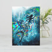 Meerjungfläche Dankeskarte (Stehend Vorderseite)