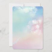 Meerjungfrau 1. Foto Unter dem Meeresgeburtsdatum Einladung (Rückseite)