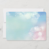 Meerjungfrau 1. Foto Unter dem Meeresgrund Geburts Einladung (Rückseite)