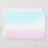 Meerjungfrau 1. Geburtstag Oneder Sea Party Foto Einladung (Rückseite)