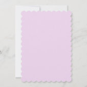 Meerjungfrau 1. Geburtstag Party Niedlich Pink Blu Einladung (Rückseite)