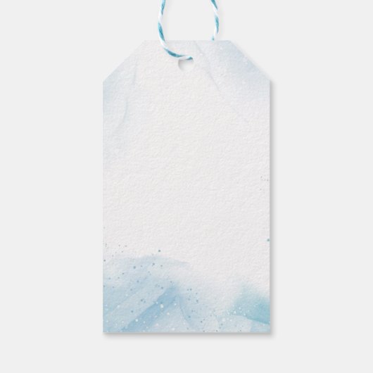 Meerjungfrau 1. Geburtstag Party Oneder Geschenkanhänger (Rückseite)