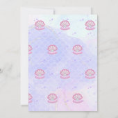 Meerjungfrau 1. Geburtstag Party ONEder Sea Party Einladung (Rückseite)