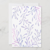 Meerjungfrau 1. Geburtstag unter dem Foto Einladung (Rückseite)