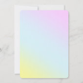 Meerjungfrau 1. Party Foto unter dem Meeresgeburts Einladung (Rückseite)