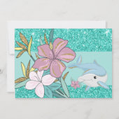 Meerjungfrau 2. Geburtstagsausschreibung Einladung (Rückseite)