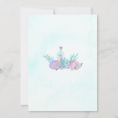 Meerjungfrau 2. Geburtstagseinladung Einladung (Rückseite)