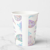 Meerjungfrau 3. Geburtstag Pappbecher (Rechts)