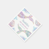 Meerjungfrau 3. Geburtstag Serviette (Ecke)