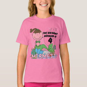 Meerjungfrau 4. Geburtstag T - Shirt und Geschenke