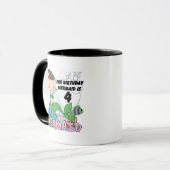 Meerjungfrau 4. Geburtstag T - Shirt und Geschenke Tasse (Vorderseite Links)