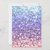 Meerjungfrau 5. Geburtstagskind Einladung (Rückseite)