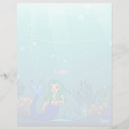Meerjungfrau - 8.5" x 11" Stationierblech