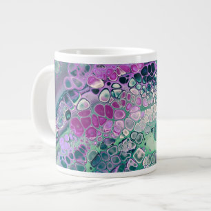 Meerjungfrau Acryl-Guss, coole farbenfrohe Abstrak Jumbo-Tasse