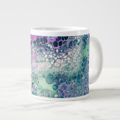 Meerjungfrau Acrylpour, Cool farbig Abstrakt Jumbo-Tasse (Vorderseite Rechts)