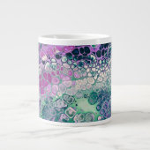 Meerjungfrau Acrylpour, Cool farbig Abstrakt Jumbo-Tasse (Vorderseite)