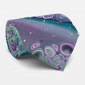 Meerjungfrau Acrylpour, Cool farbig Abstrakt Krawatte (Gerollt)